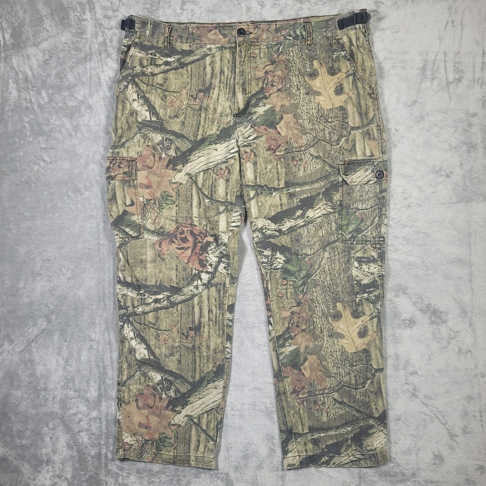 Yukon Gear Pants Mens XL 44x30 Mossy Oak Break Up Camo Hunting Cargo Pockets